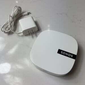 Sonos Boost Wireless Speaker Transmitter Router WiFi Extender White w Power Cord